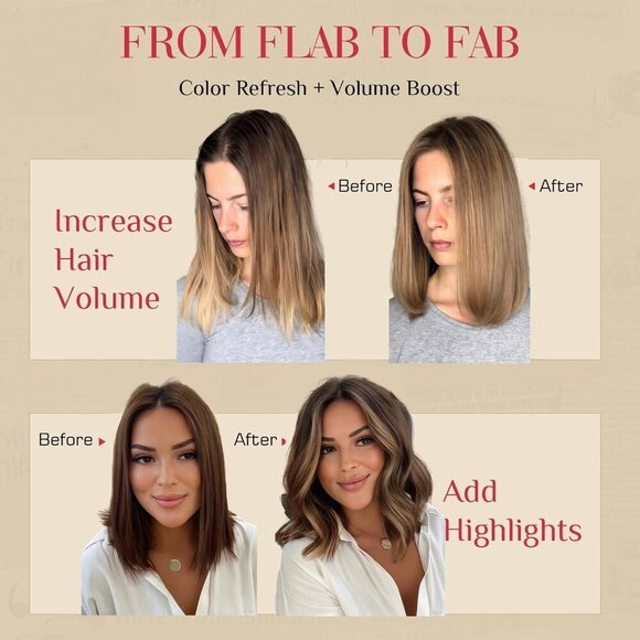 Real Human Hair Clip In Extensions 6 Pcs 10 Inches Seamless Clear Fit for Women main image 5